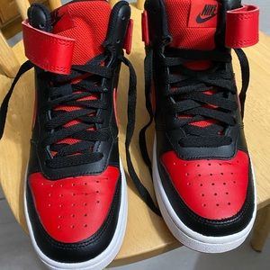Boys Nike court high tops
